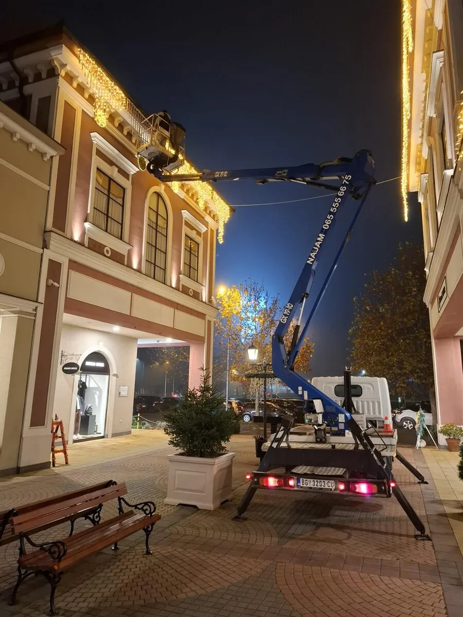 Rentiranje kamiona sa korpom za radove na fasadi